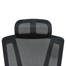 كرسي مكتب مودرن دوار قابل للتعديل أسود