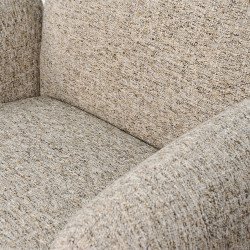 طقم كنب 2 مقعد فاخر مع كرسيين دوار وثابت كافيه