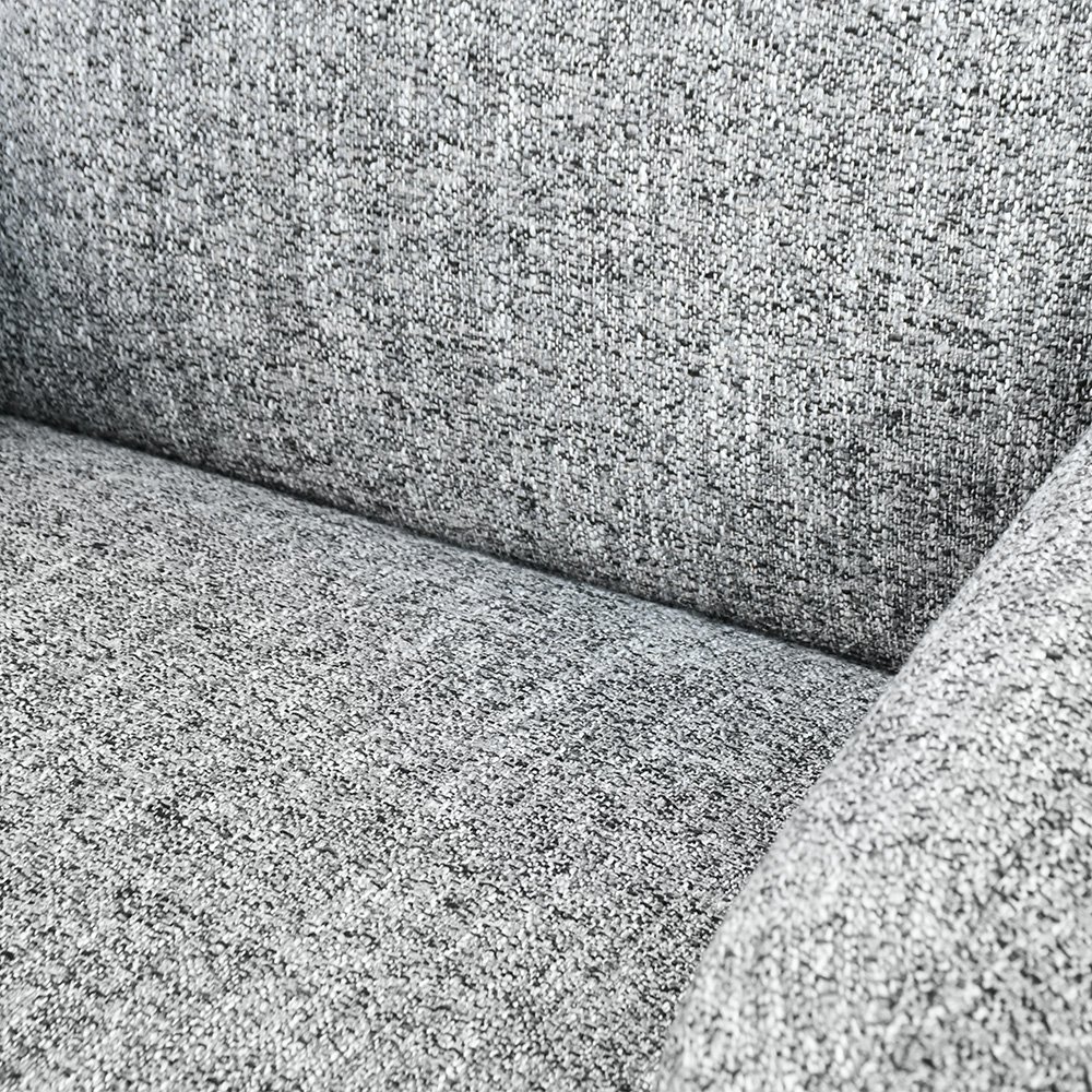 طقم كنب 2 مقعد فاخر مع كرسيين دوار وثابت رمادي