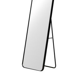 مرآة استاند عصرية بإطار معدني أسود 160×40 سم