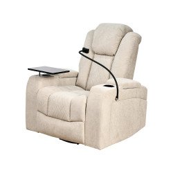 كرسي استرخاء هزار دوار بحامل جوال مع رف طاولة