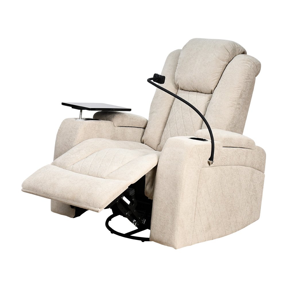 كرسي استرخاء هزار دوار بحامل جوال مع رف طاولة