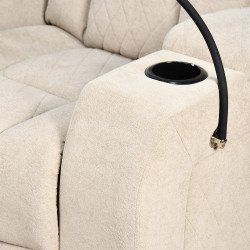 كرسي استرخاء هزار دوار بحامل جوال مع رف طاولة