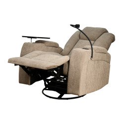 كرسي استرخاء هزار دوار بحامل جوال مع رف طاولة