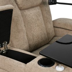 كرسي استرخاء هزار دوار بحامل جوال مع رف طاولة