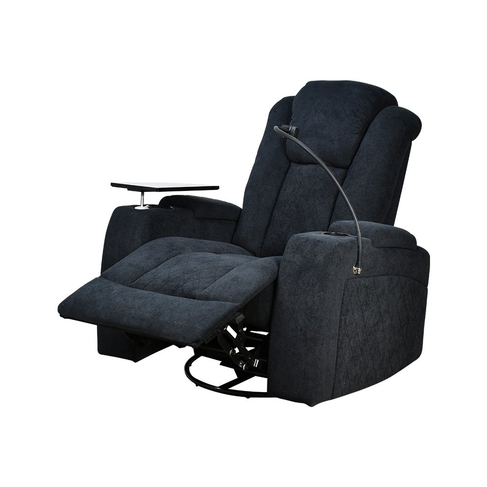 كرسي استرخاء هزار دوار بحامل جوال مع رف طاولة