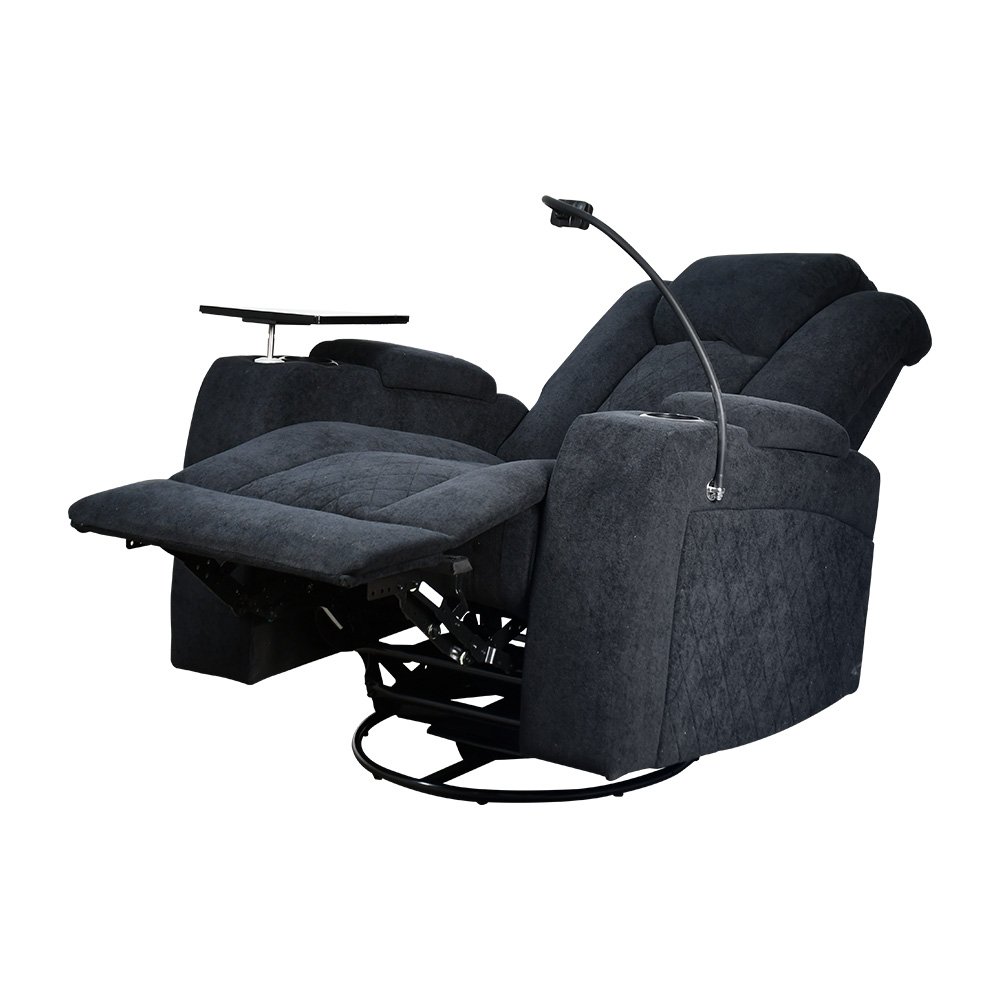 كرسي استرخاء هزار دوار بحامل جوال مع رف طاولة