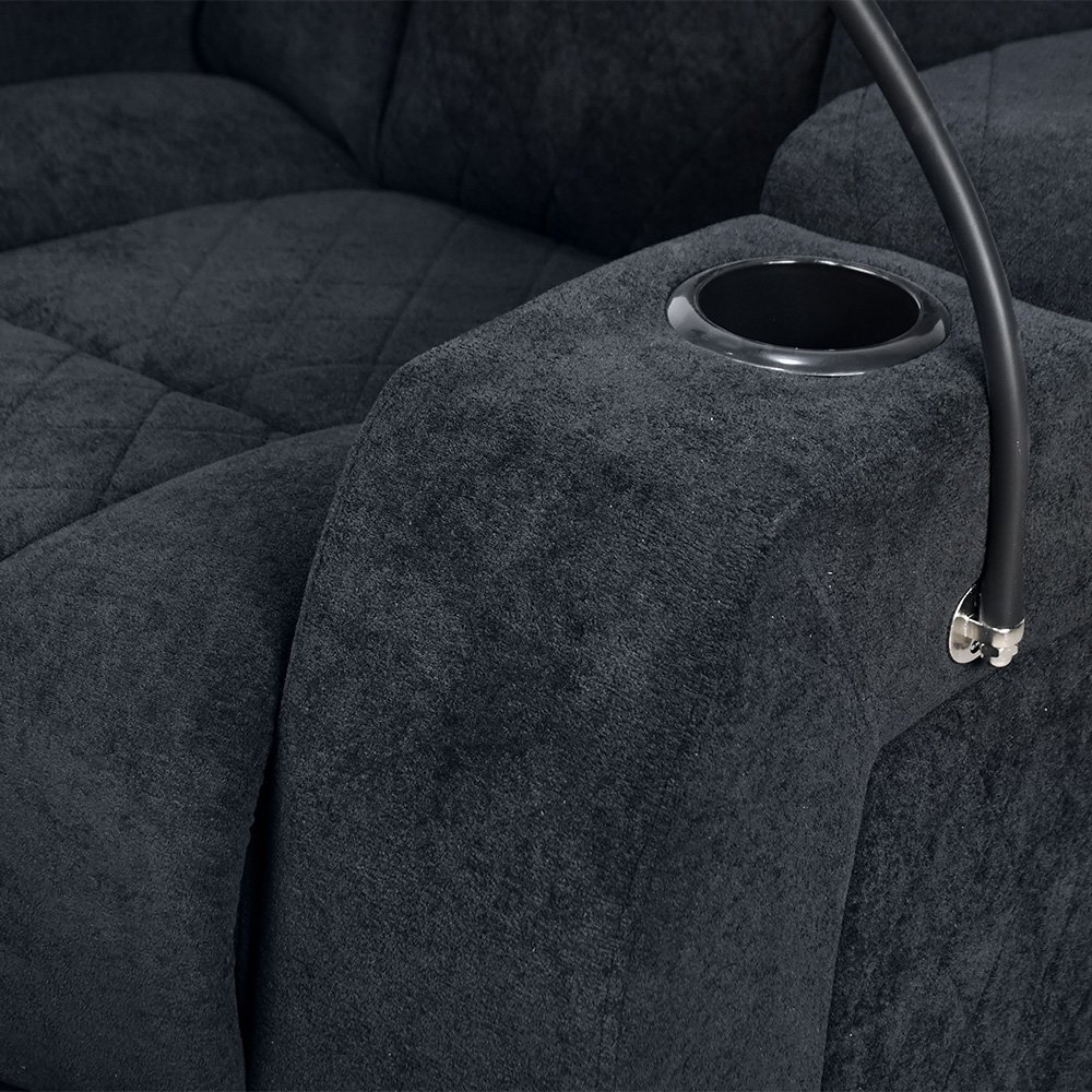 كرسي استرخاء هزار دوار بحامل جوال مع رف طاولة