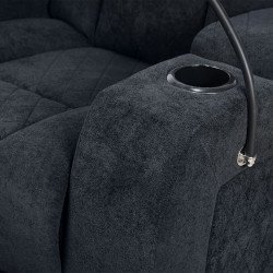 كرسي استرخاء هزار دوار بحامل جوال مع رف طاولة