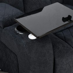 كرسي استرخاء هزار دوار بحامل جوال مع رف طاولة