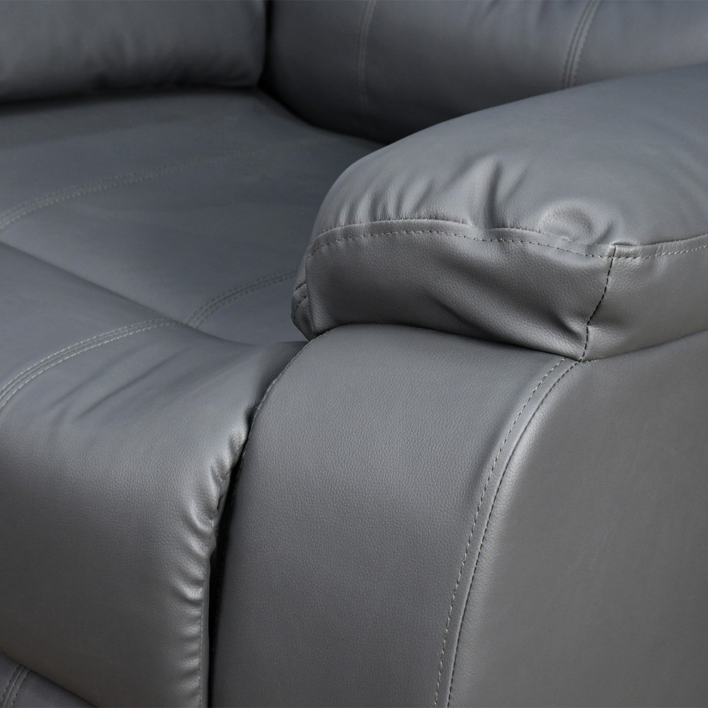 كرسي استرخاء فخم هزاز دوار بتصميم عصري جلد