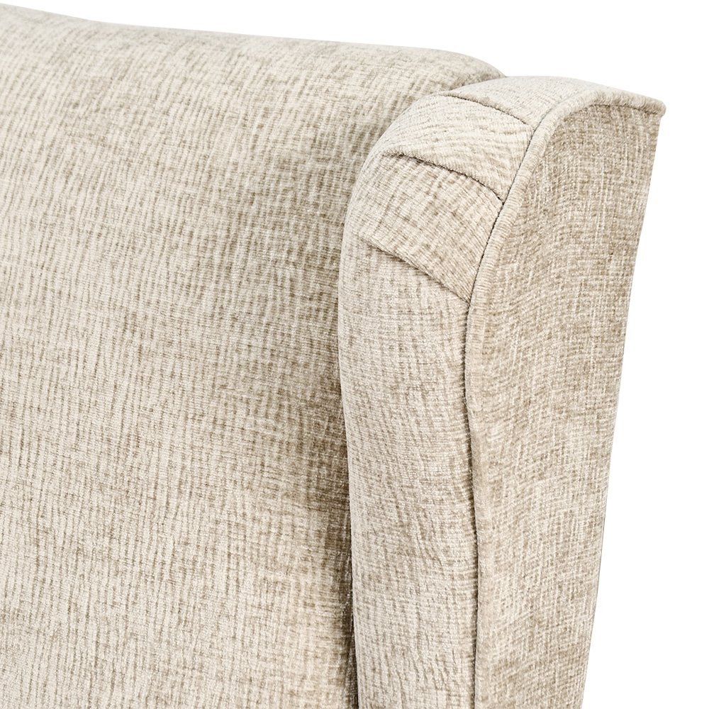 كرسي مفرد فخم قماش بهيكل خشبي مودرن كافيه