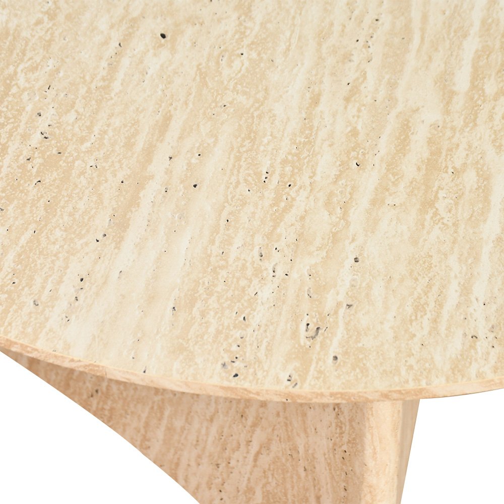 طقم طاولات خدمة مودرن 5 قطع خشب بيج