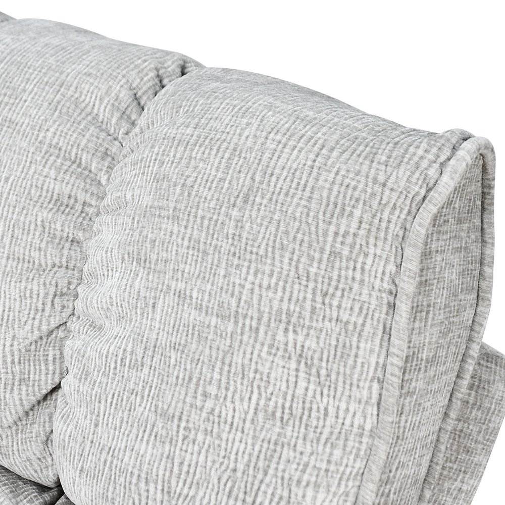 كرسي استرخاء فخم هزاز دوار بحامل جوال رمادي