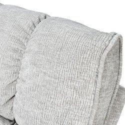 كرسي استرخاء فخم هزاز دوار بحامل جوال رمادي