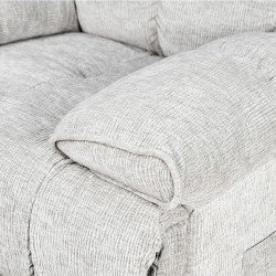 كرسي استرخاء فخم هزاز دوار بحامل جوال رمادي