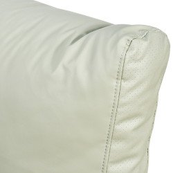 كرسي مفرد جلد بهيكل معدني تصميم عصري مينت جرين