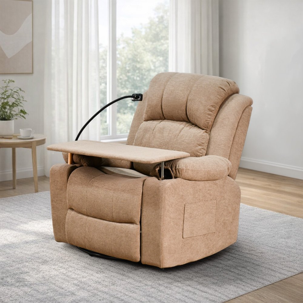 كرسي استرخاء مودرن هزار دوار بحامل جوال مع طاولة كوفي كرسي استرخاء مودرن هزار دوار بحامل جوال مع طاولة كوفي