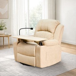 كرسي استرخاء مودرن هزار دوار بحامل جوال مع طاولة بيج