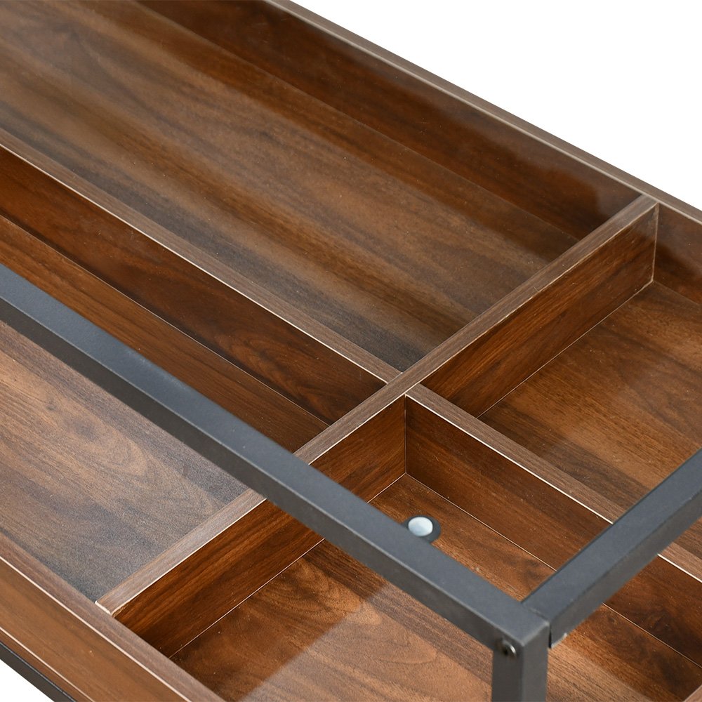 طاولة خدمة مفردة مودرن بسطح زجاجي بني طاولة خدمة مفردة مودرن بسطح زجاجي بني