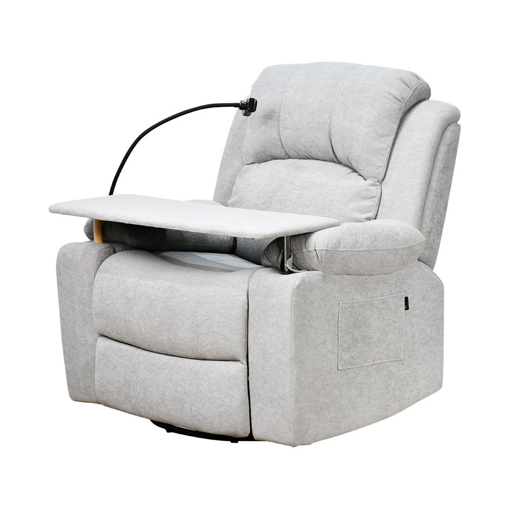 كرسي استرخاء مودرن هزار دوار بحامل جوال مع طاولة مدمجة