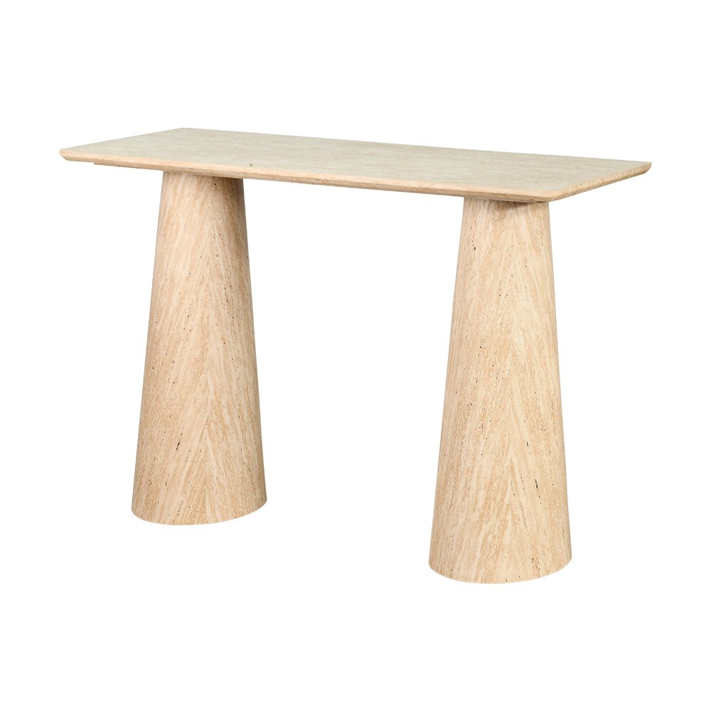 مدخل استقبال خشبي تصميم عصري بيج 120 سم