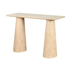 مدخل استقبال خشبي تصميم عصري بيج 120 سم