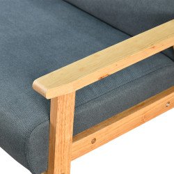 جلسة خارجية 5 مقاعد وطاولة خشب عصرية