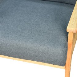 جلسة خارجية 5 مقاعد وطاولة خشب عصرية