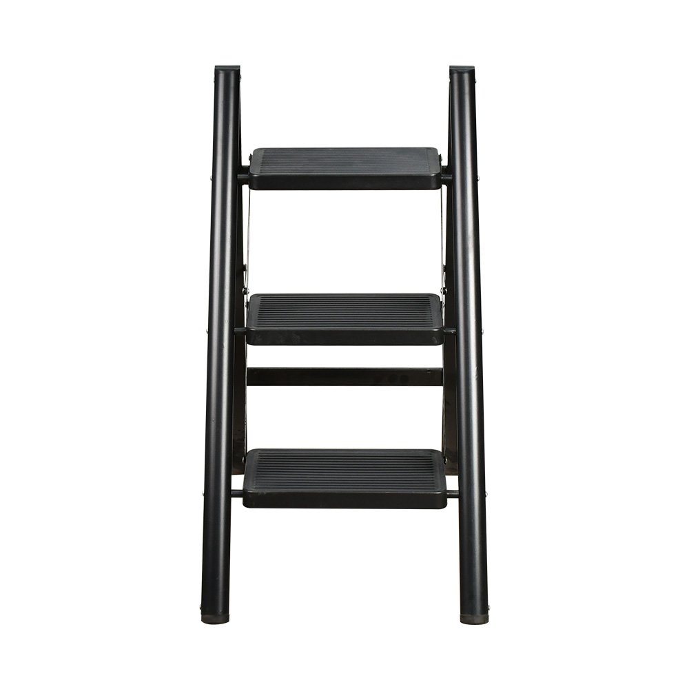 سلم معدني 3 درجات عملي أسود 80×40 سم