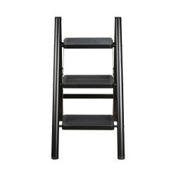 سلم معدني 3 درجات عملي أسود 80×40 سم