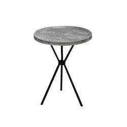 طقم طاولات خدمة 7 قطع خشبي بأرجل معدنية رمادي