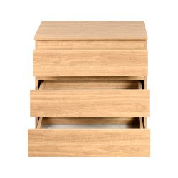 خزانة خشب بـ 3 أدراج تصميم عصري بيج خزانة خشب بـ 3 أدراج تصميم عصري بيج