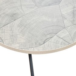 طاولة خدمة مفردة خشب تصميم عملي رمادي