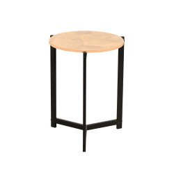 طاولة خدمة مفردة خشب تصميم عملي بيج