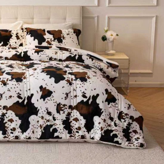 مفرش نيوم شتوي مخمل 4 قطع نفر