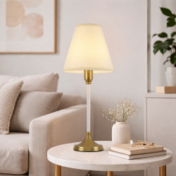 أباجورة طاولة معدنية تصميم أنيق