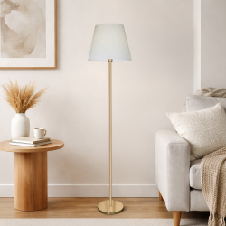 أباجورة استاند معدني تصميم عصري ذهبي