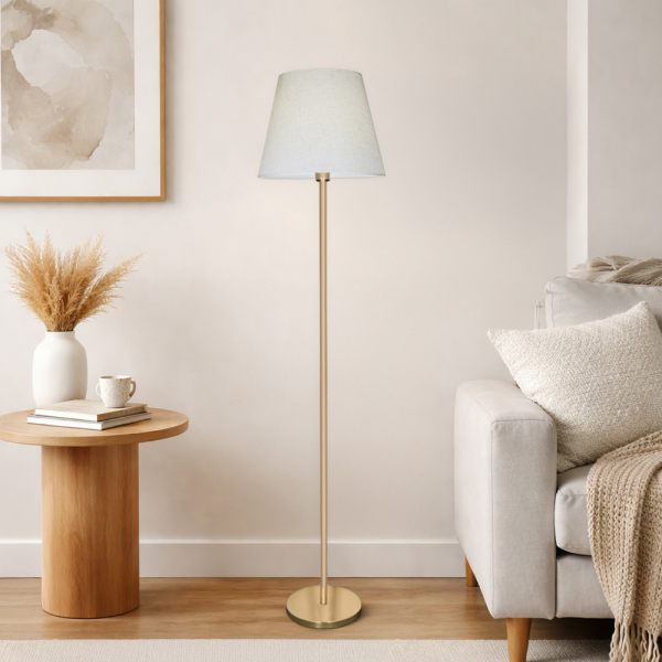 أباجورة استاند معدني تصميم عصري ذهبي أباجورة استاند معدني تصميم عصري ذهبي