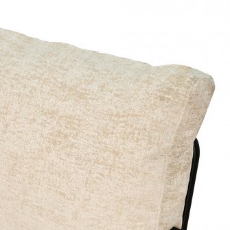 كرسي مفرد قماش بهيكل معدني تصميم عصري بيج كرسي مفرد قماش بهيكل معدني تصميم عصري بيج