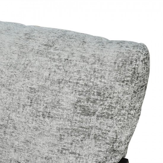 كرسي مفرد مخمل بهيكل معدني تصميم عصري رمادي كرسي مفرد مخمل بهيكل معدني تصميم عصري رمادي