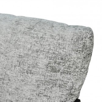 كرسي مفرد مخمل بهيكل معدني تصميم عصري رمادي كرسي مفرد مخمل بهيكل معدني تصميم عصري رمادي