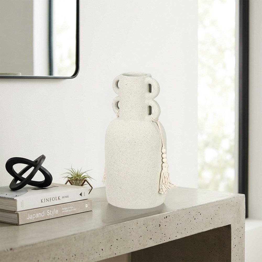 فازة ورد تصميم ديكوري عصري فخار