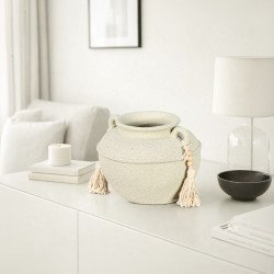 فازة ورد تصميم ديكوري عصري فخار