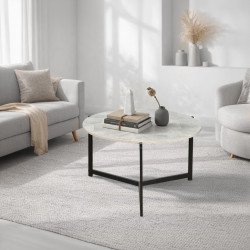 طاولة خدمة مفردة خشب تصميم عملي رمادي