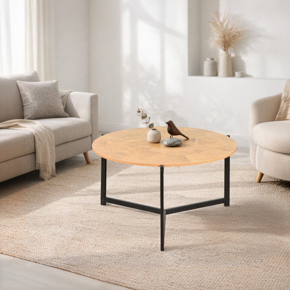 طاولة خدمة مفردة خشب تصميم عملي بيج