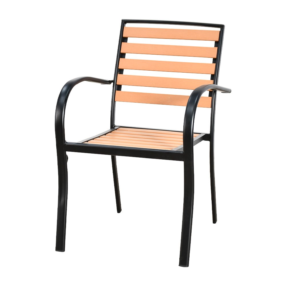 كرسي مفرد خارجي بلاستيك بهيكل معدني كرسي مفرد خارجي بلاستيك بهيكل معدني