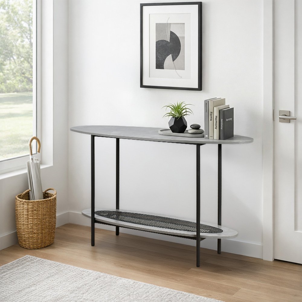 مدخل استقبال خشبي مع رف راتان بوهيمي عصري رمادي مدخل استقبال خشبي مع رف راتان بوهيمي عصري رمادي