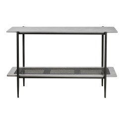 مدخل استقبال خشبي مع رف راتان بوهيمي عصري رمادي مدخل استقبال خشبي مع رف راتان بوهيمي عصري رمادي