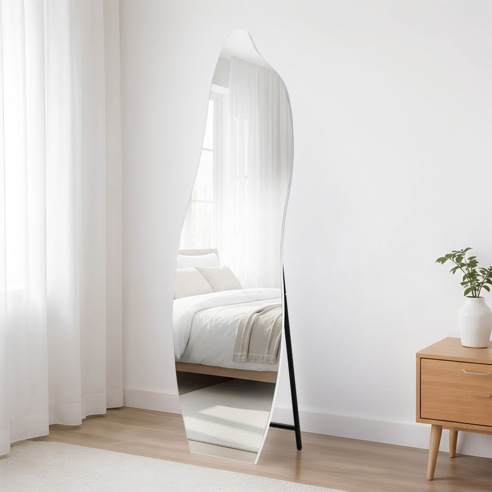 مرآة مودرن استاند معدني 180×60 سم